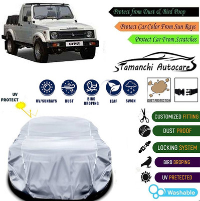 Tamanchi Autocare Car Cover For Maruti Suzuki Universal For Car(Silver)