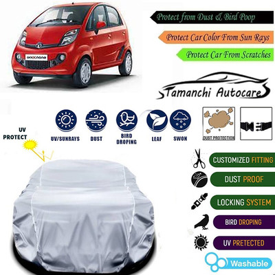 Tamanchi Autocare Car Cover For Tata Nano Genx(Silver)