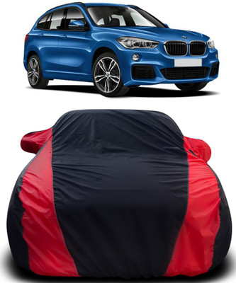 Gavya Car Cover For BMW X1 (With Mirror Pockets)(Black, Red)
