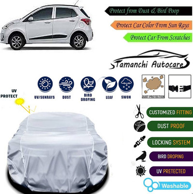 Tamanchi Autocare Car Cover For Hyundai Grand i10(Silver)