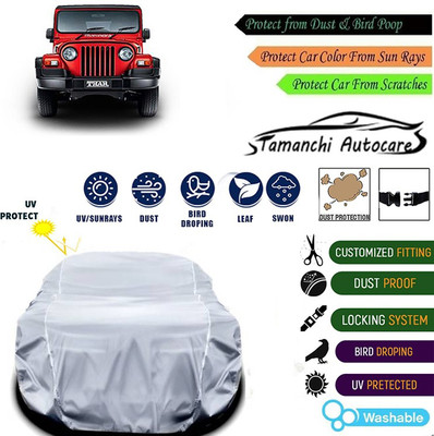 Tamanchi Autocare Car Cover For Mahindra Universal For Car(Silver)