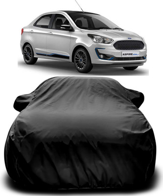 MoTRoX Car Cover For Ford Figo Aspire (With Mirror Pockets)(Black)