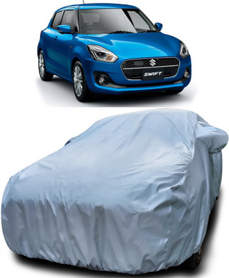 Gavya Car Cover For Maruti Suzuki Swift Hybrid (With Mirror Pockets)(Silver)