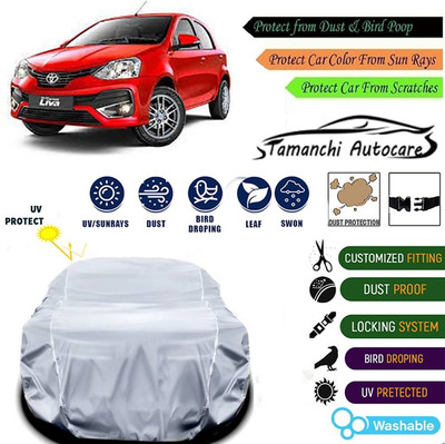 Tamanchi Autocare Car Cover For Toyota Etios Liva(Silver)
