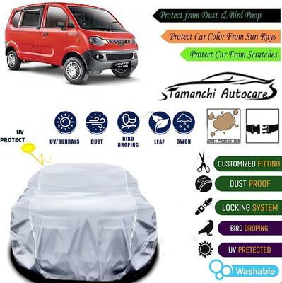 Tamanchi Autocare Car Cover For Mahindra Jeeto(Silver)