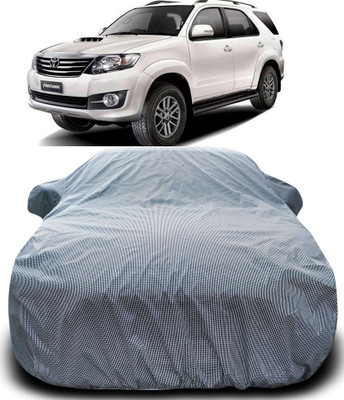 APNEK Car Cover For Toyota Fortuner Old (With Mirror Pockets)(Black, White)