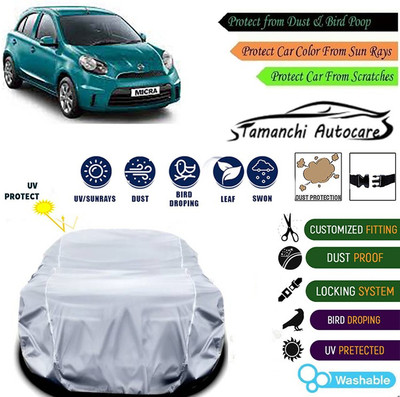 Tamanchi Autocare Car Cover For Nissan Micra(Silver)