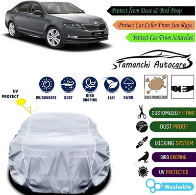 Tamanchi Autocare Car Cover For Skoda Universal For Car(Silver)