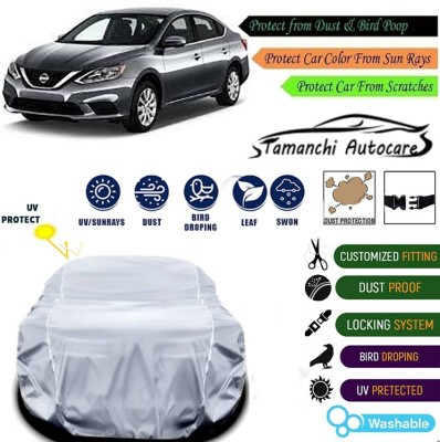 Tamanchi Autocare Car Cover For Nissan Universal For Car(Silver)