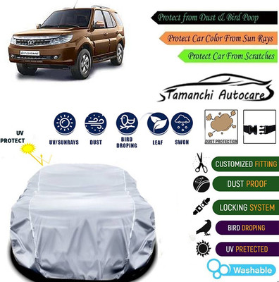 Tamanchi Autocare Car Cover For Tata Safari Storme(Silver)
