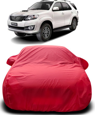 APNEK Car Cover For Toyota Fortuner Old (With Mirror Pockets)(Red)