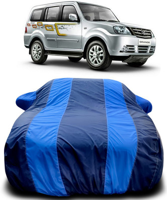 MoTRoX Car Cover For Tata Sumo Grande (With Mirror Pockets)(Blue, Blue)