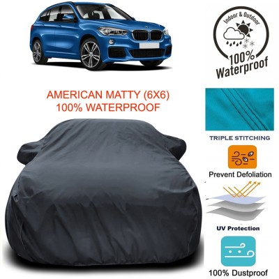 NUMBOR ONE Car Cover For BMW X1 (With Mirror Pockets)(Grey)