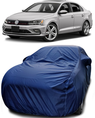 MoTRoX Car Cover For Volkswagen Jetta (With Mirror Pockets)(Blue)