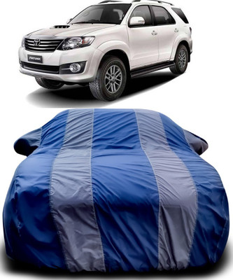 MoTRoX Car Cover For Toyota Fortuner Old (With Mirror Pockets)(Blue, Grey)