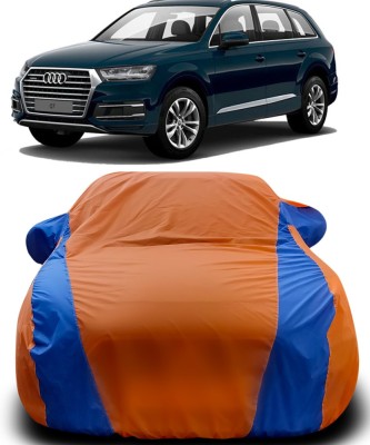 APNEK Car Cover For Audi Q7 (With Mirror Pockets)(Orange, Blue)