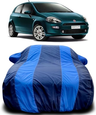 NUMBOR ONE Car Cover For Fiat Grande Punto (With Mirror Pockets)(Blue, Blue)