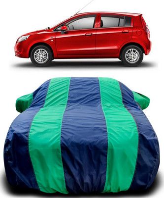 Gavya Car Cover For Chevrolet Sail UVA (With Mirror Pockets)(Blue, Green)