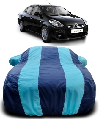 Gavya Car Cover For Renault Scala (With Mirror Pockets)(Blue, Blue)