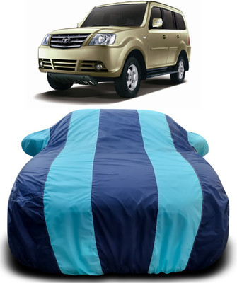 NUMBOR ONE Car Cover For Tata Sumo Grande MK II (With Mirror Pockets)(Blue, Blue)