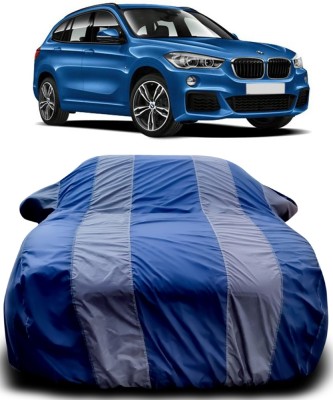 MoTRoX Car Cover For BMW X1 (With Mirror Pockets)(Blue, Grey)