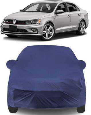 MoTRoX Car Cover For Volkswagen Jetta (With Mirror Pockets)(Blue)