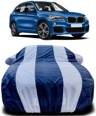 Gavya Car Cover For BMW X1 (With Mirror Pockets)(Blue, White)