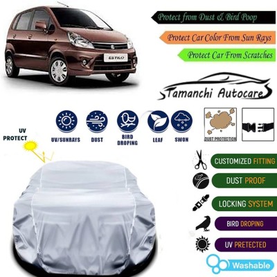 Tamanchi Autocare Car Cover For Maruti Suzuki Zen Estilo(Silver)