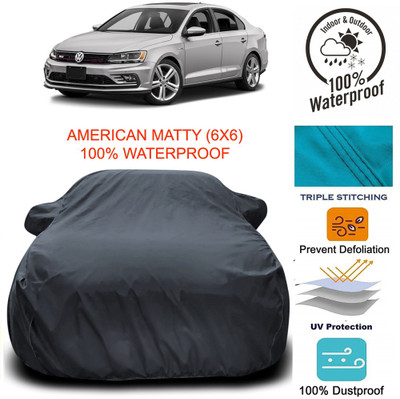 MoTRoX Car Cover For Volkswagen Jetta (With Mirror Pockets)(Grey)