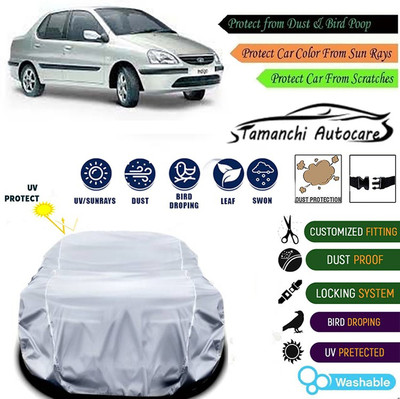 Tamanchi Autocare Car Cover For Tata Universal For Car(Silver)