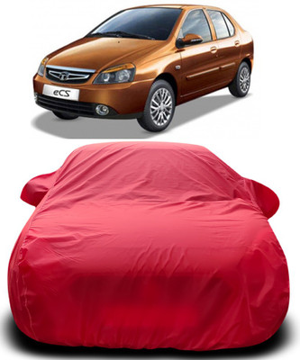 MoTRoX Car Cover For Tata Indigo eCS (With Mirror Pockets)(Red)