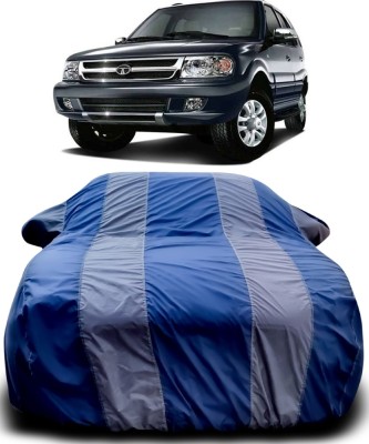Zooper Car Cover For Tata Safari Dicor (With Mirror Pockets)(Blue, Grey)