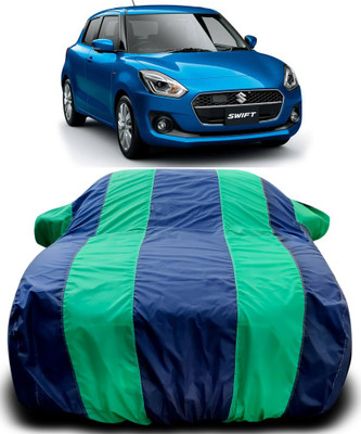 MoTRoX Car Cover For Maruti Suzuki Swift Hybrid (With Mirror Pockets)(Blue, Green)