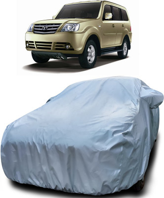 APNEK Car Cover For Tata Sumo Grande MK II (With Mirror Pockets)(Silver)