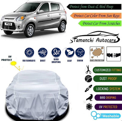 Tamanchi Autocare Car Cover For Maruti Suzuki Alto 800(Silver)