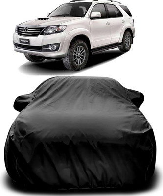 MoTRoX Car Cover For Toyota Fortuner Old (With Mirror Pockets)(Black)