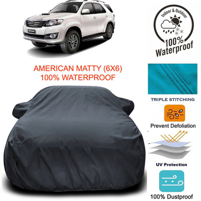 APNEK Car Cover For Toyota Fortuner Old (With Mirror Pockets)(Grey)