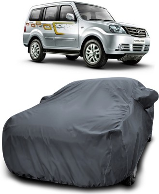 THE REAL ARV Car Cover For Tata Sumo Grande (With Mirror Pockets)(Grey)