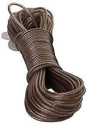 The Palku 20 meter PVC Coated Steel Anti-Rust Wire Rope Washing Line Clothesline with 2 Plastic Hooks Plastic Clothesline(20 m)