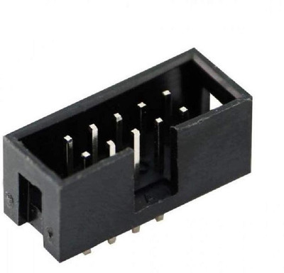 jivith FRC Connector Female 10 Pin 2.0mm Pitch Press Mount - 10 No's Electronic Components Electronic Hobby Kit