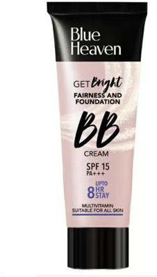 BLUE HEAVEN Get Bright Fairness And Foundation Cream Foundation  (BEIGE, 30 G) For Rs. 125 @ 55 %