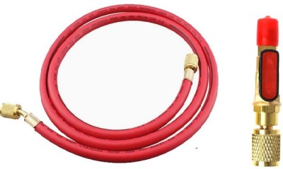 DIGICOP Air Conditioning Fluoride Hose High and Low Pressure Freon Pipe Refrigerator Liquid Add Fluorine Hose Air Conditioner Parts Hose Pipe Female SAE Refrigerant Straight Hose Pipe(100 cm)