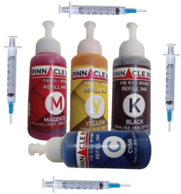 Pinnacle Ink HP Ink Tank Wireless 419 Inks Compatible Premium ink Black + Tri Color Combo Pack Ink Bottle