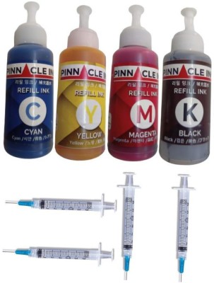 Pinnacle Ink HP DeskJet Ink Advantage 5075 Inks Compatible Premium ink Black + Tri Color Combo Pack Ink Bottle