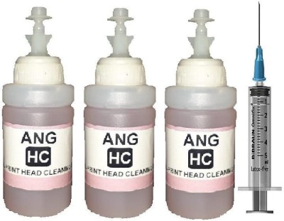 Ang Unblock Print Head Nozzles For Hp Epson Canon Brother Printers. Printer Cleaning Kit Cleaner Flush Black + Tri Color Combo Pack Ink Bottle
