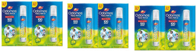 Odomos fabric roll on mosquito repellent just 4 dots gives 8 hours protection(6 x 7.5 g)
