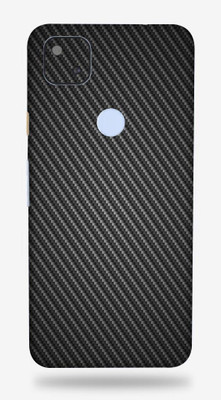 OggyBaba google pixel 4a, google pixel4a Mobile Skin(3D Charcoal Black Carbon Fibre)