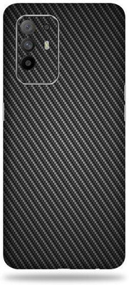 OggyBaba oppo f19 pro plus, oppo f19 pro + Mobile Skin(3D Charcoal Black Carbon Fibre)