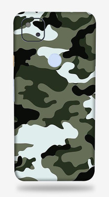 OggyBaba google pixel 4a, google pixel4a Mobile Skin(Winter Army Camouflage With Matte Finish)