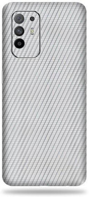 OggyBaba oppo f19 pro plus, oppo f19 pro + Mobile Skin(3D Silver Carbon Fibre)